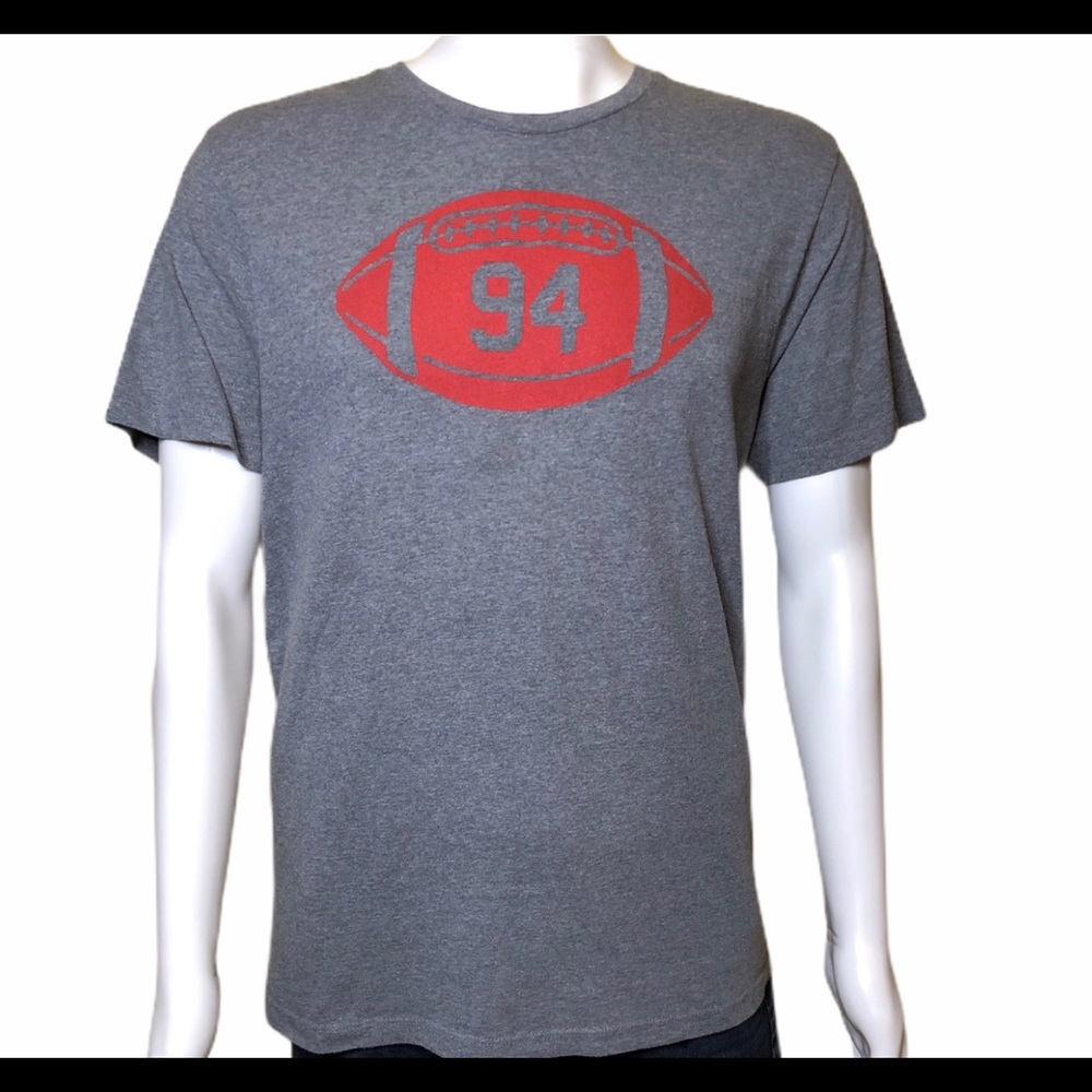 Grey Old Navy Football Tee.
